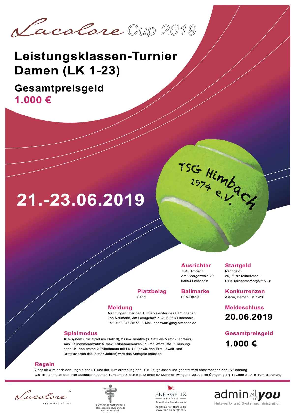 Was bisher geschah... 4 Lacolore Cup 2019 Plakat